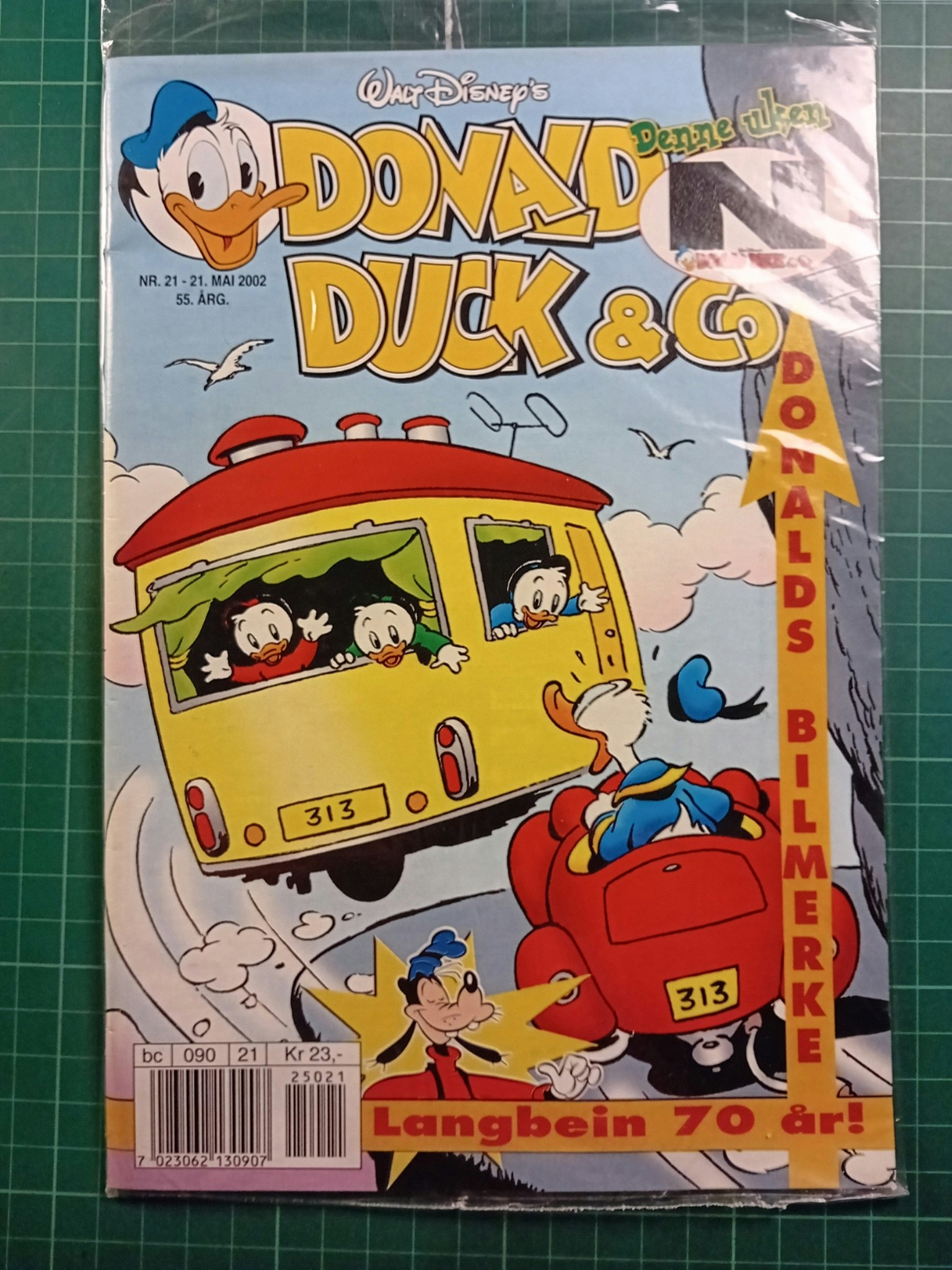 Donald Duck & Co 2002 - 21 Forseglet m/N-Merke til bil