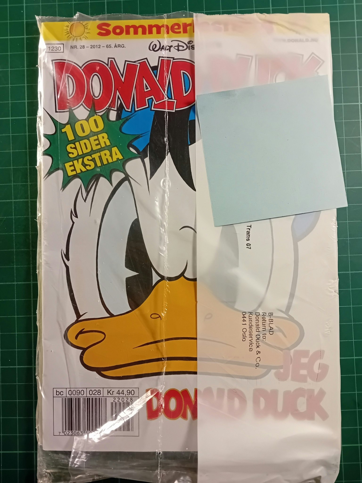 Donald Duck & Co 2012 - 29 Forseglet m/bilag Jeg Donald