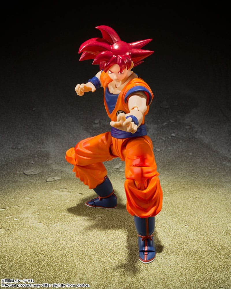 Dragon Ball Super S.H. Figuarts Action Figure Super Saiyan God Son Goku Saiyan God Instilled with the light of Reighteous Hearts 14 cm (Totalpris 439,-)