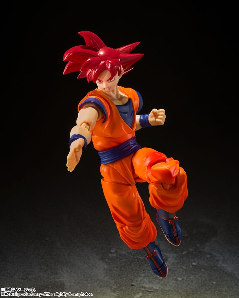 Dragon Ball Super S.H. Figuarts Action Figure Super Saiyan God Son Goku Saiyan God Instilled with the light of Reighteous Hearts 14 cm (Totalpris 439,-)