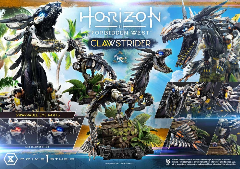 Horizon Forbidden West Ultimate Premium Masterline Series Statue 1/4 Clawstrider 68 cm (Totalpris 22.500,-)