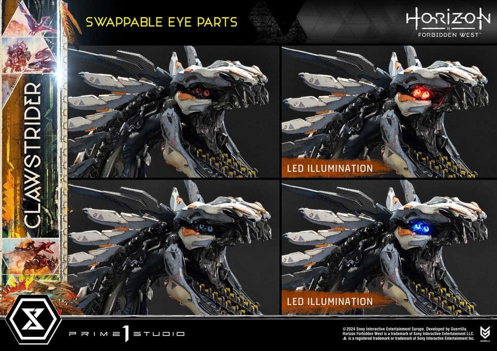 Horizon Forbidden West Ultimate Premium Masterline Series Statue 1/4 Clawstrider 68 cm (Totalpris 22.500,-)