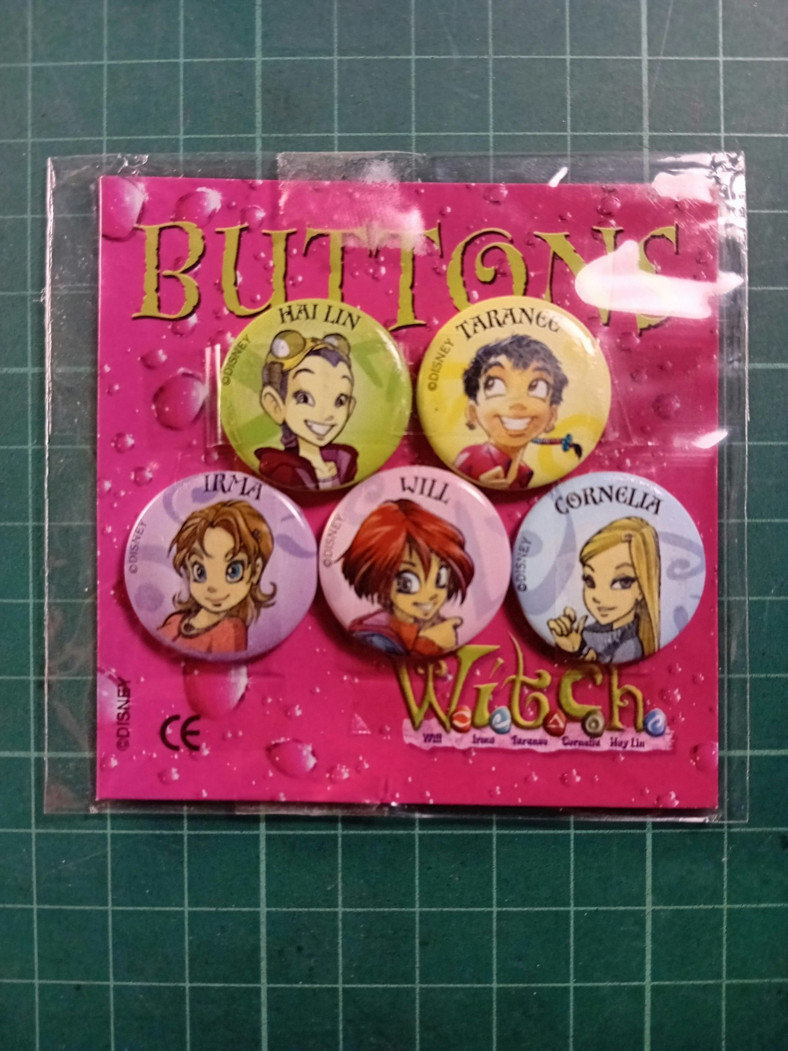 Witch Buttons forseglet 5 pack