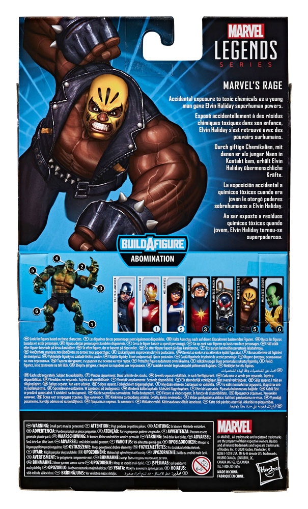Marvel Legends Action Figure Abomination BAF: Marvel's Rage 15 cm