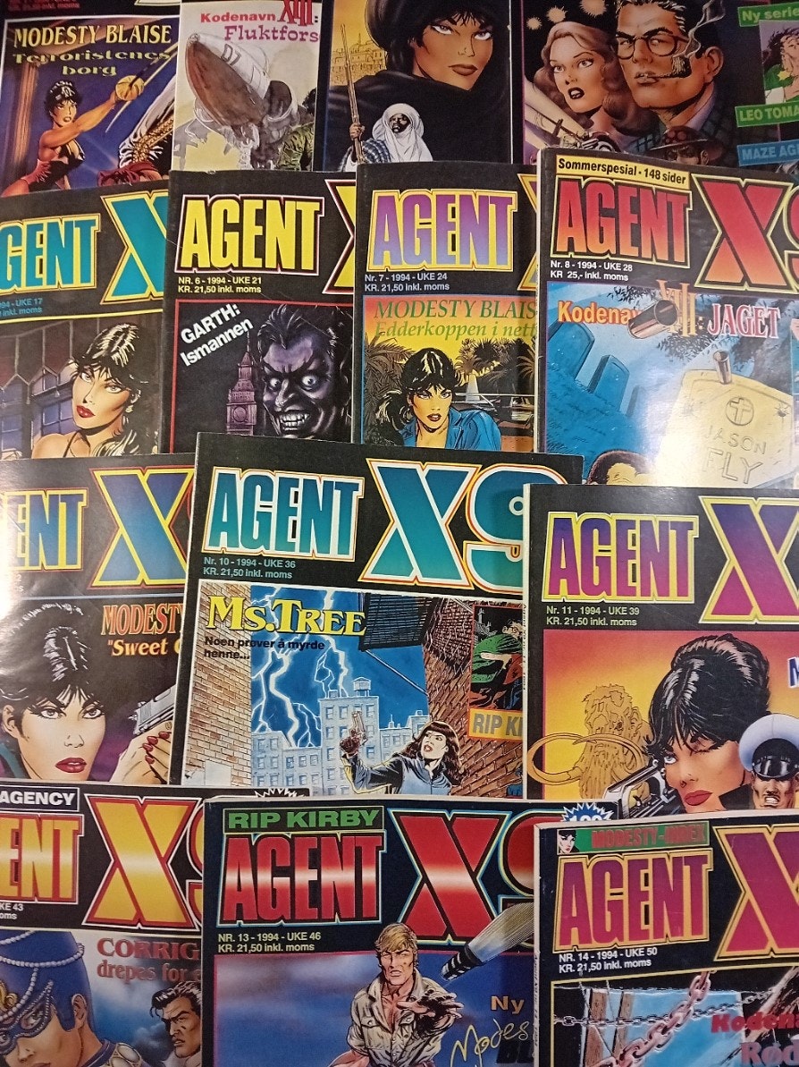 Agent X9 1994 komplett årgang 14 utgaver