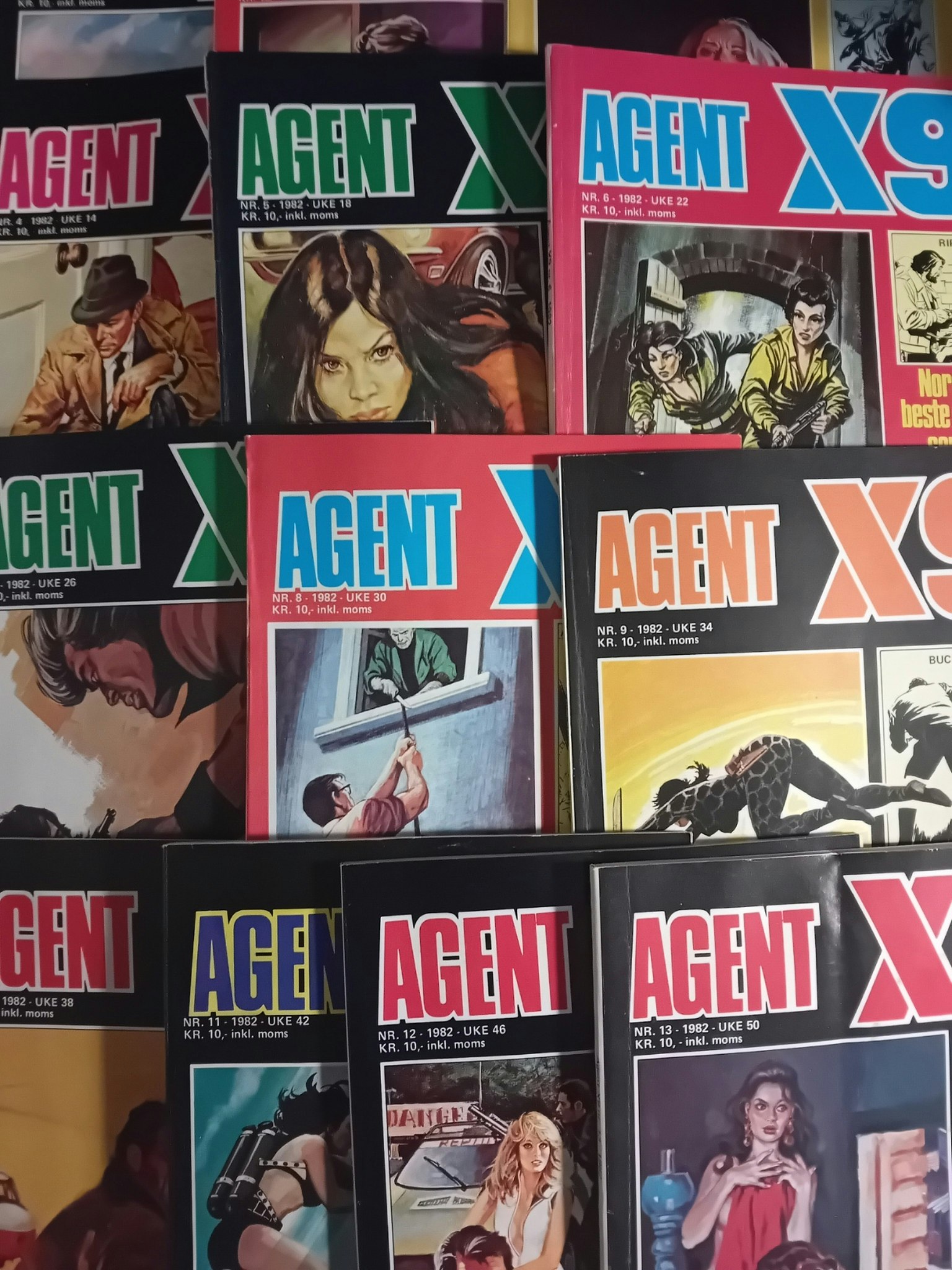 Agent X9 1982 komplett årgang 13 utgaver lesepakke