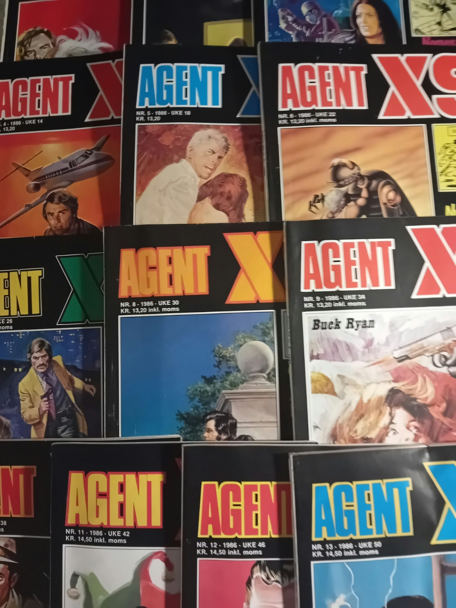 Agent X9 1986 komplett årgang 13 utgaver lesepakke