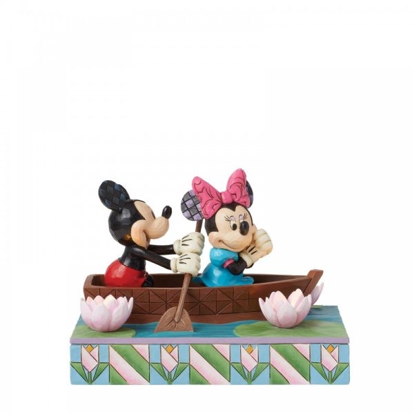 Row-mance is in the Air (Mickey & Minnie in Rowboat Light Up Figurine) (Totalpris 1198,-)