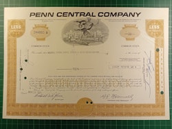 Aksjebrev Penn Central Company 1971