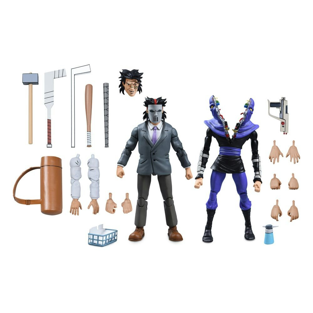TMNT (Cartoon) Action Figure 2 Pack Business Suit Casey Jones & Split Foot Soldier 18 cm (Totalpris 1095,-)