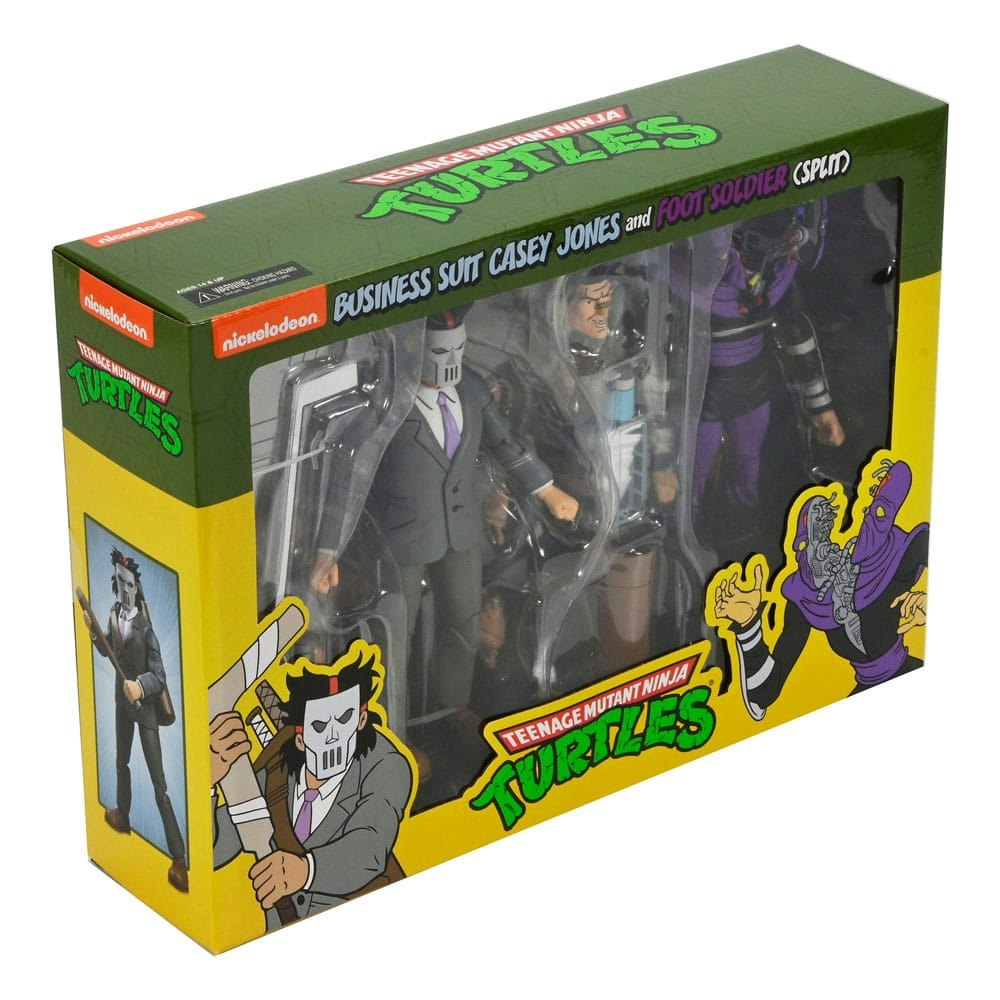 TMNT (Cartoon) Action Figure 2 Pack Business Suit Casey Jones & Split Foot Soldier 18 cm (Totalpris 1095,-)