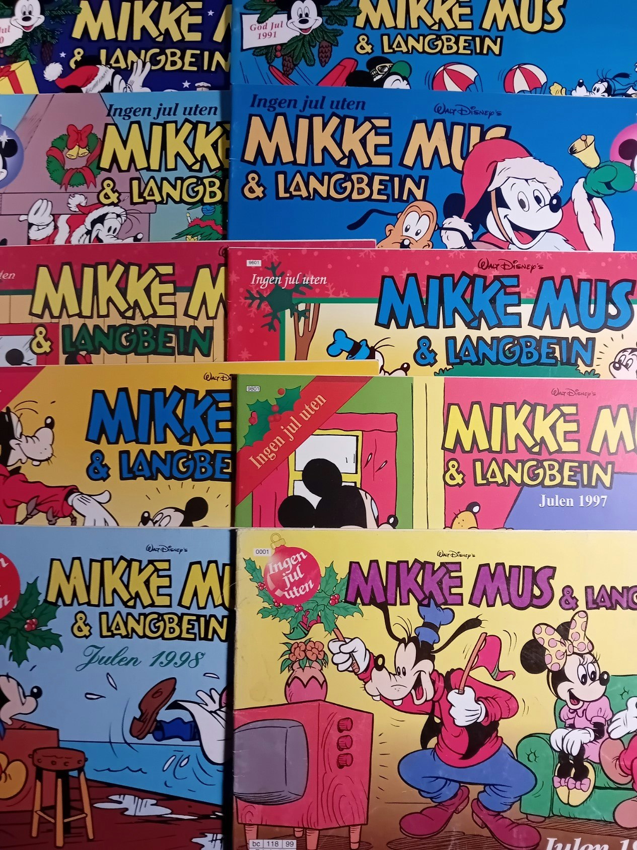 Mikke Mus & Langbein1990-1999 (10 stykk)