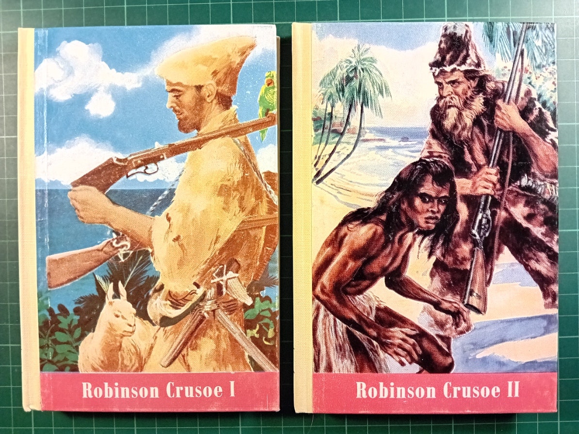Nå-bøkene nr 01+02 Robinsons Crusoe