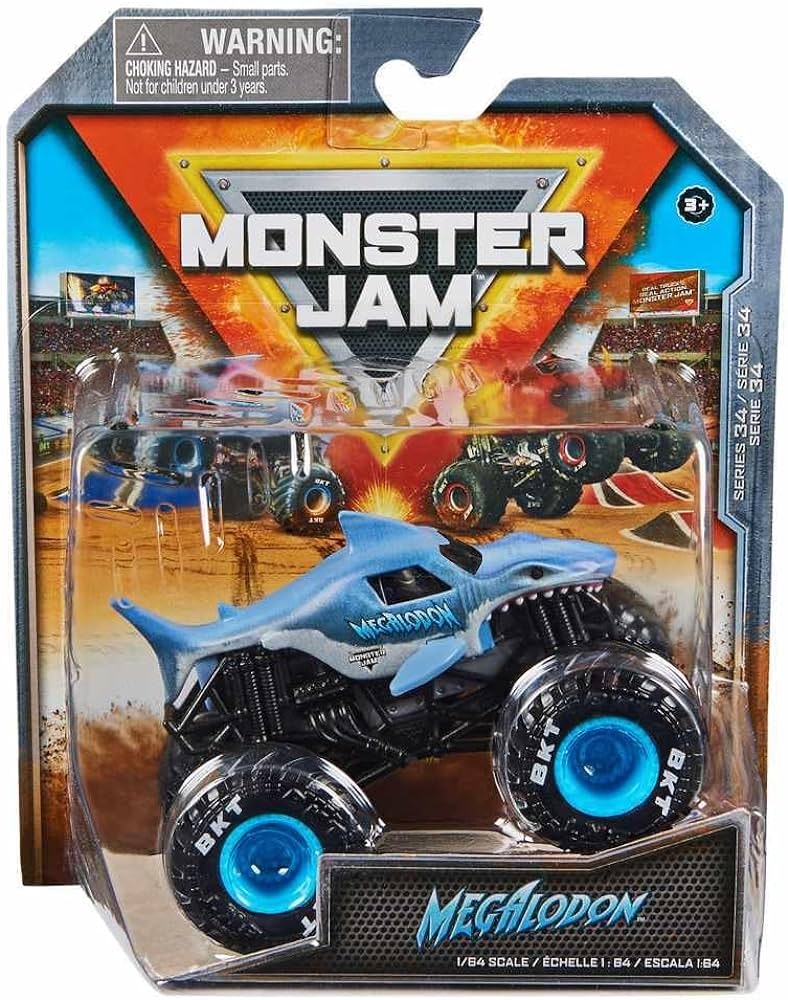 Monster Jam 1:64 Single Pack Megalodon