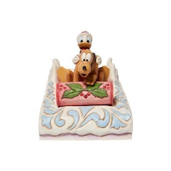 Donald and Pluto Sledding