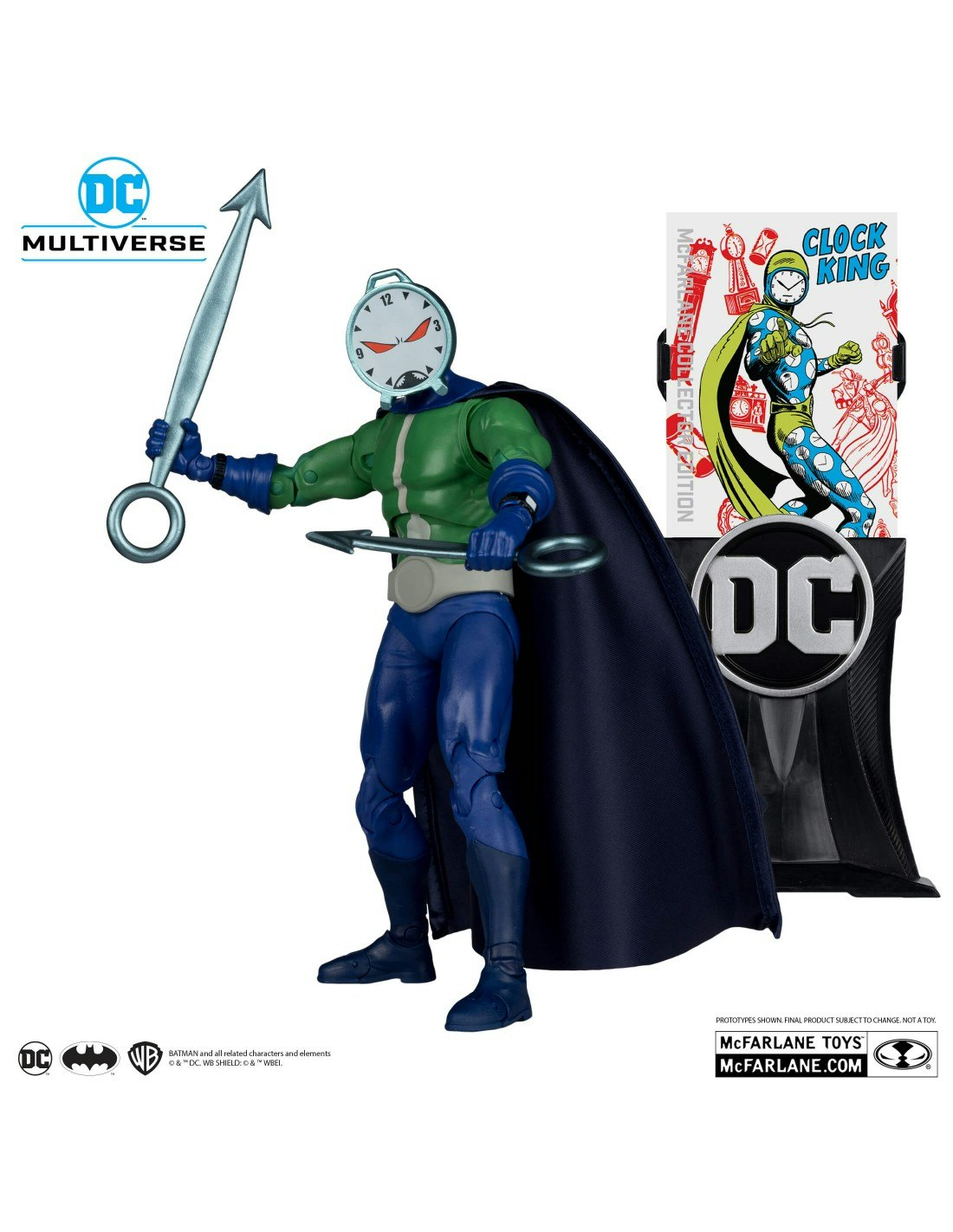 DC Multiverse collector edition 18 cm Clock King (Chase/Platinum utgave)