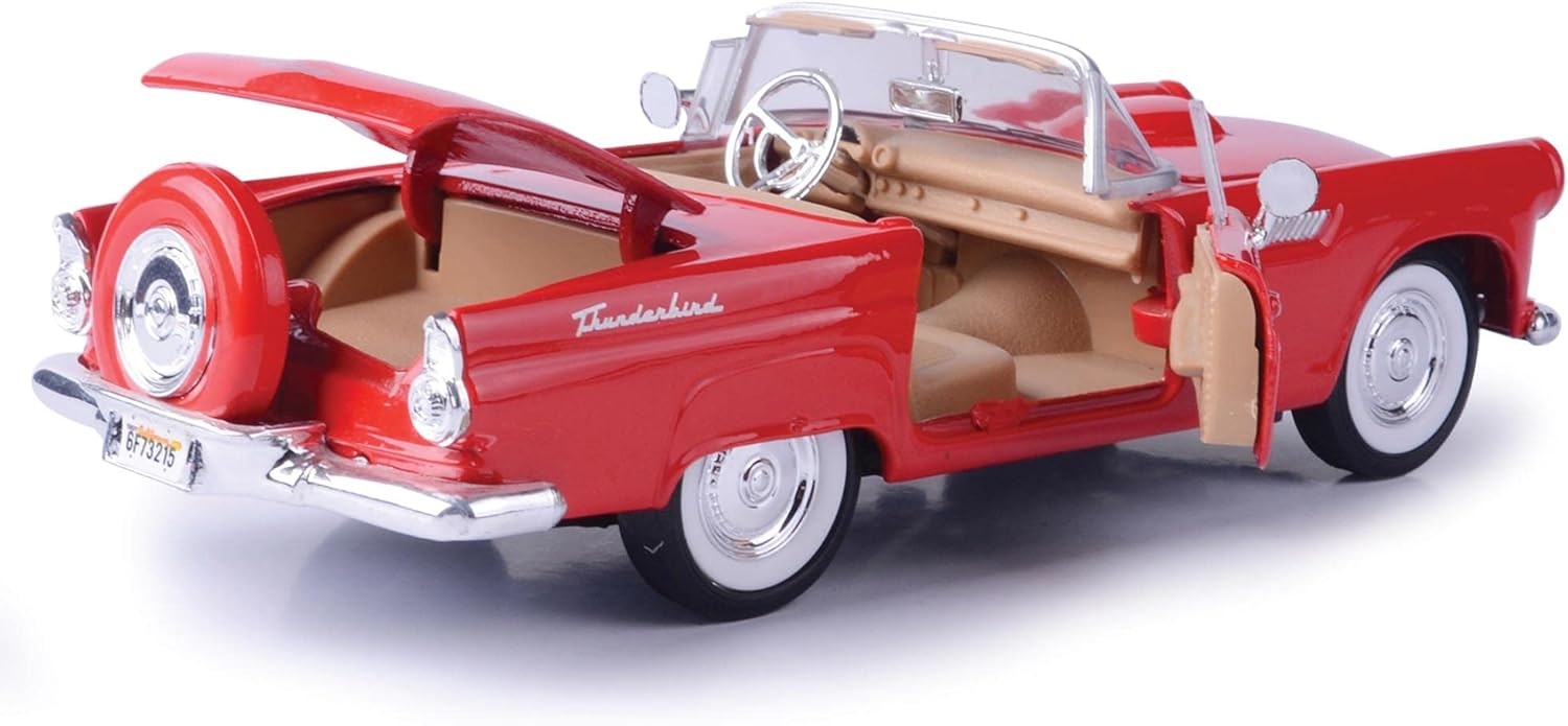 American Classic : Ford Thunderbird 1956 Rød 1:24