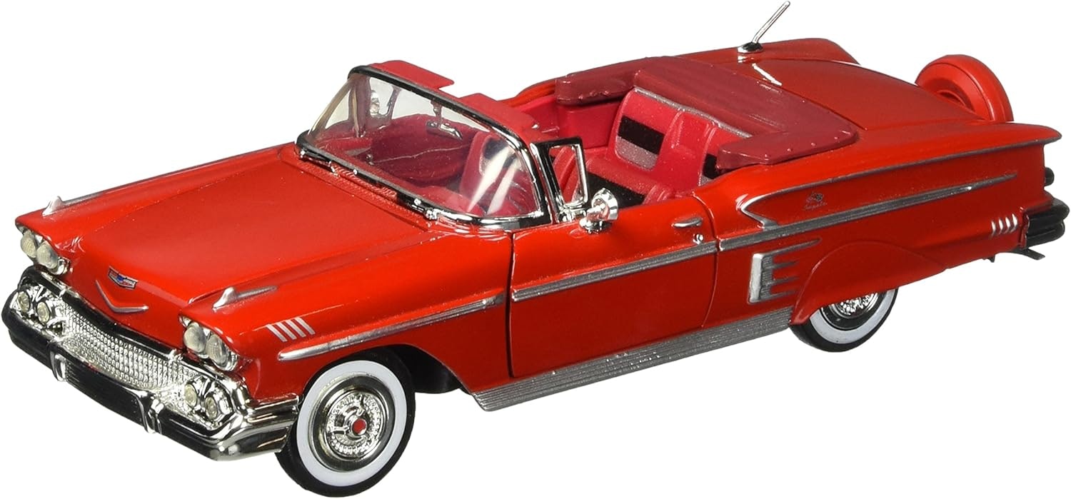 American Classic : Chevrolet Impala 1958 Rød 1:24