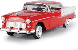 American Classic : Chevrolet Bel Air 1955 Rød 1:24