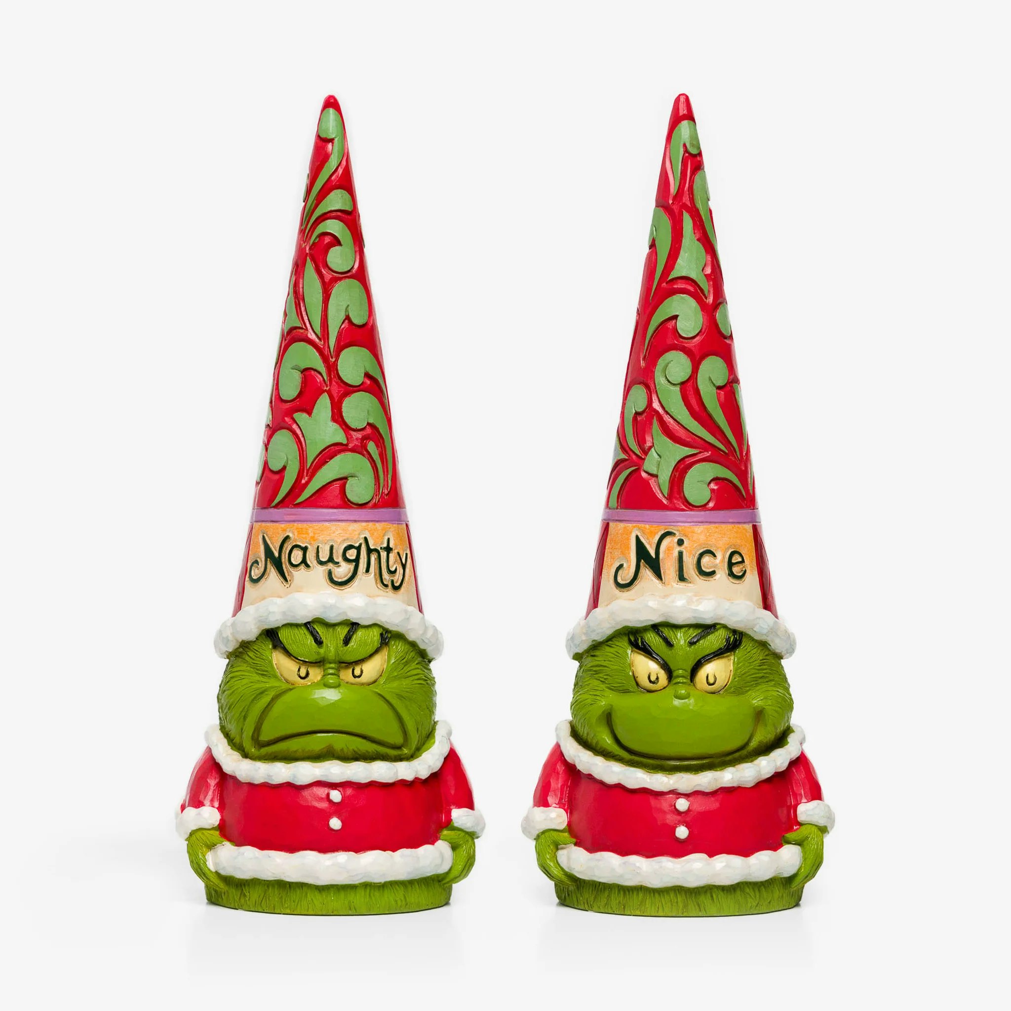 Two-Sided Naughty & Nice Grinch Gnome