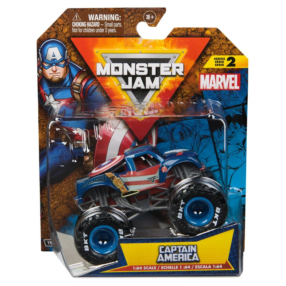 Monster Jam 1:64 Marvel Captain America