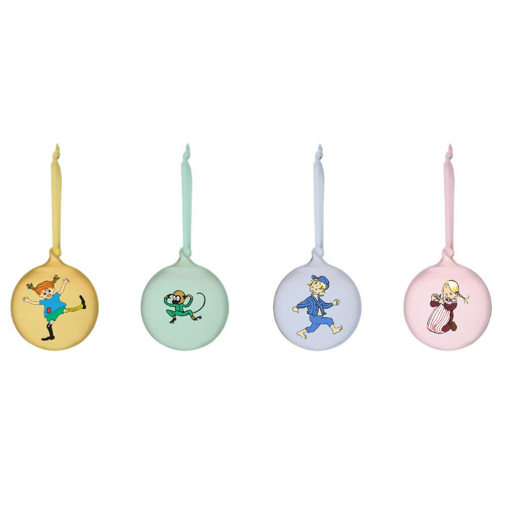 Pippi og Emil Julekuler (4 pack)