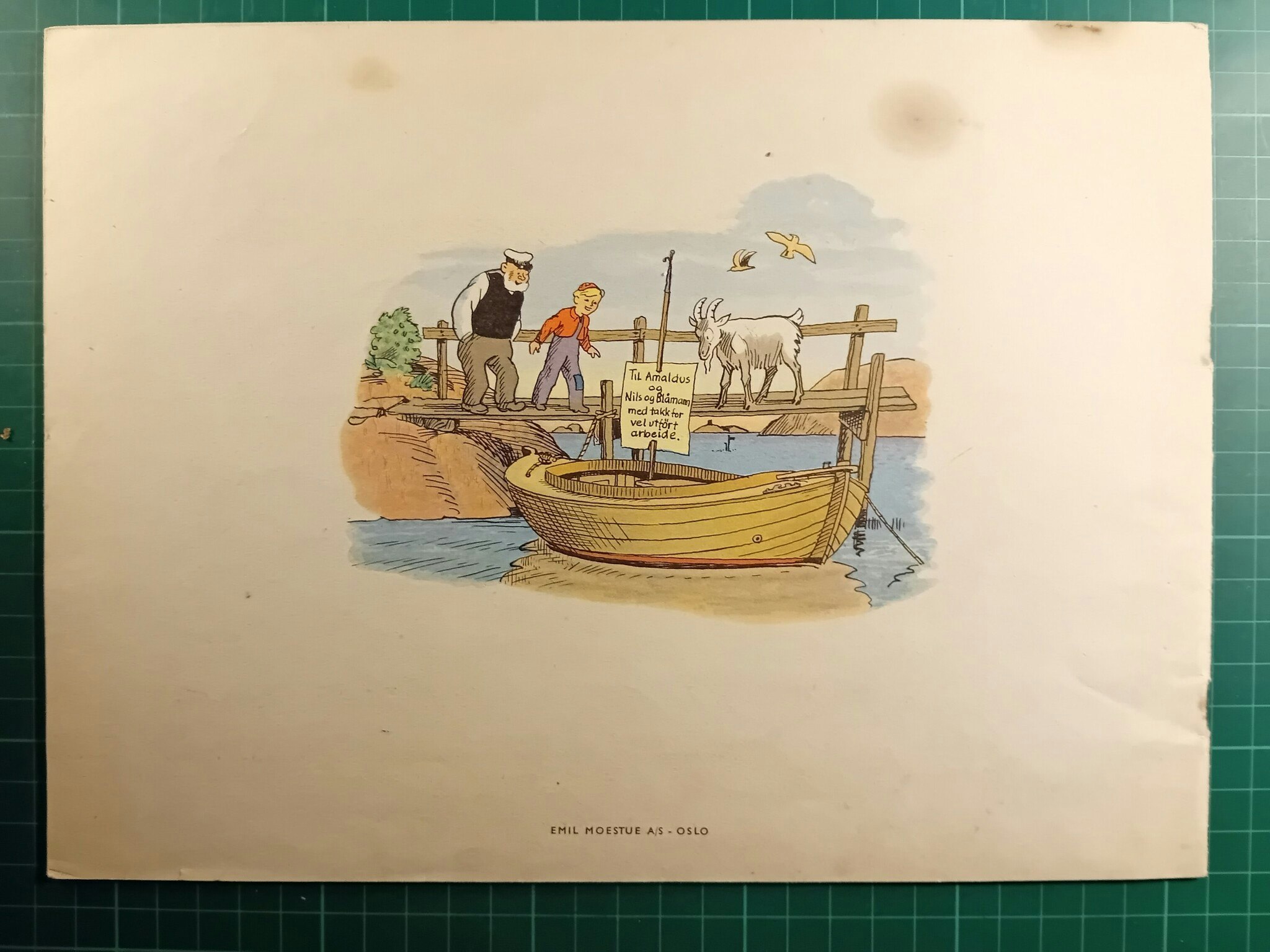 Nils og Blåmann Julen 1955