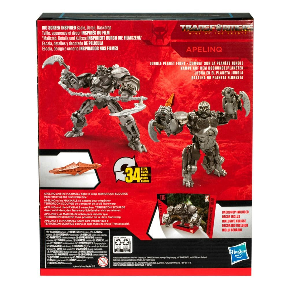 Reservasjon Transformers: Rise of the Beasts Generations Studio Series Leader Class Action Figure Apelinq 22 cm (Totalpris 798,-)