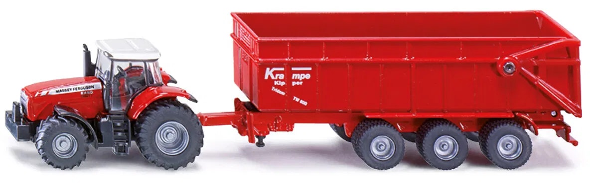 Massey Ferguson traktor med Tilhenger 1:87