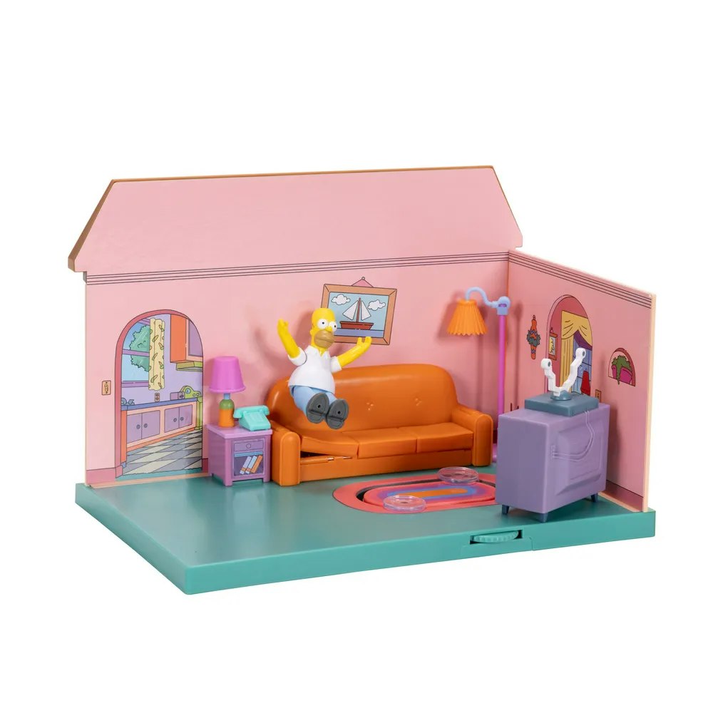 The Simpsons 6 cm Living Room Diorama