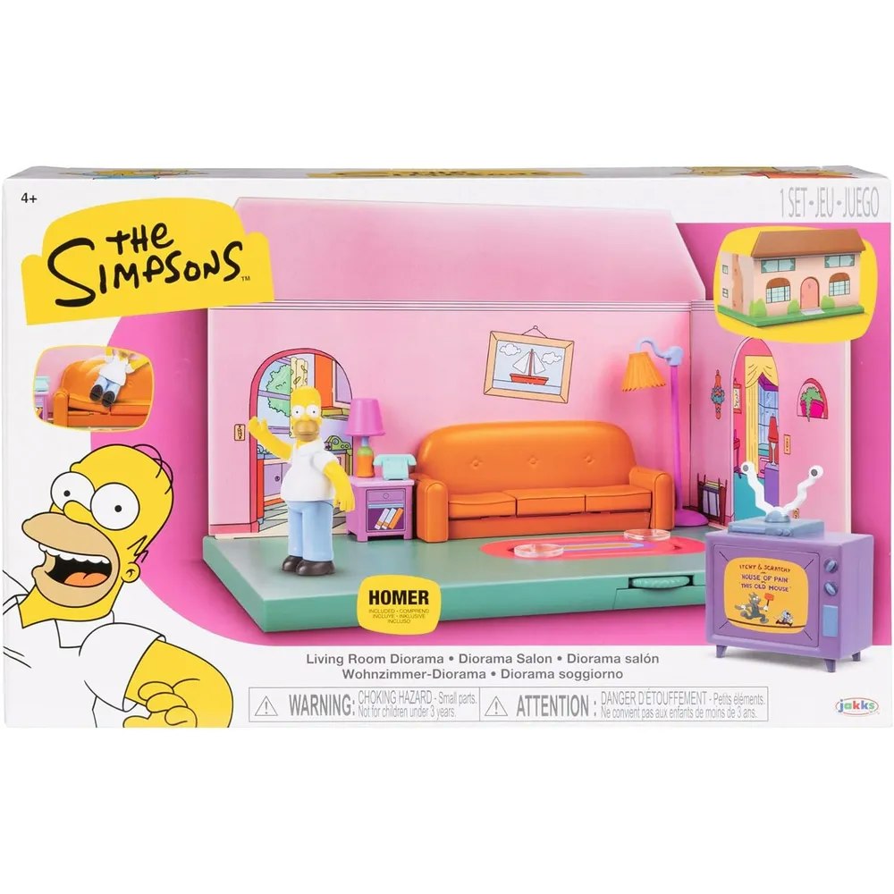 The Simpsons 6 cm Living Room Diorama