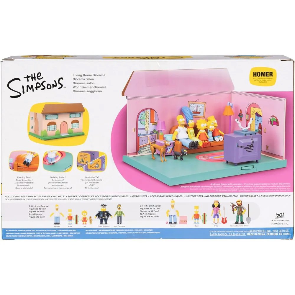 The Simpsons 6 cm Living Room Diorama