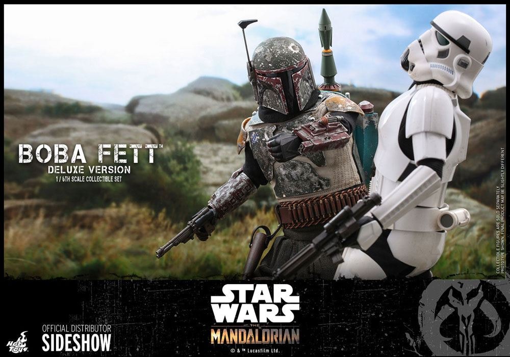 Star Wars Action Figure 2-Pack 1/6 Boba Fett Deluxe (The Mandalorian) 30 cm Hot Toys