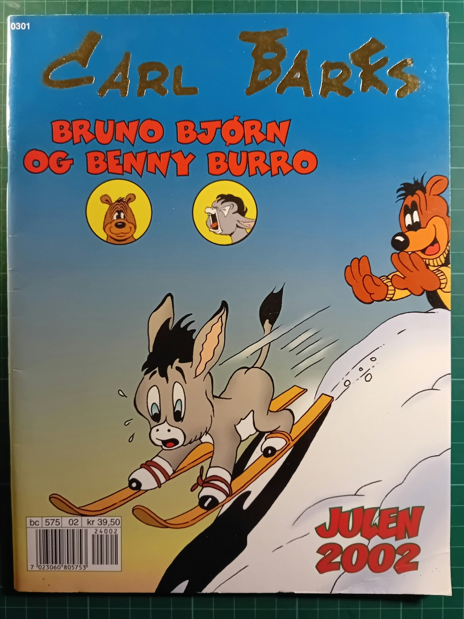 Carl Barks Brunno Bjørn og Benny Burro Julen 2002