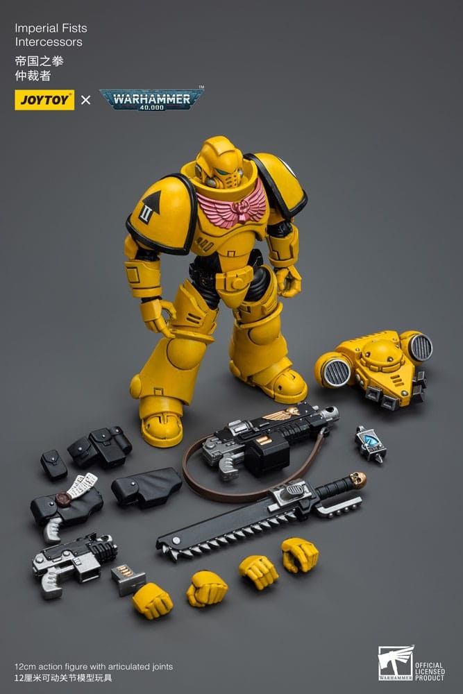 Warhammer 40k Action Figure 1/18 Imperial Fists Intercessors 12 cm (Totalpris 389,-)