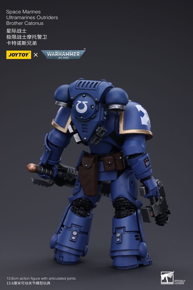 Warhammer 40k Action Figure 1/18 Space Marines Ultramarines Outriders Brother Catonus 14 cm (Totalpris 479,-)