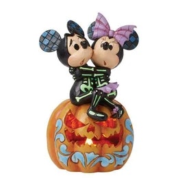 Spine-tingling Sweethearts (Mickey & Minnie Skeletons LED Pumkin) (Totalpris 849,-)