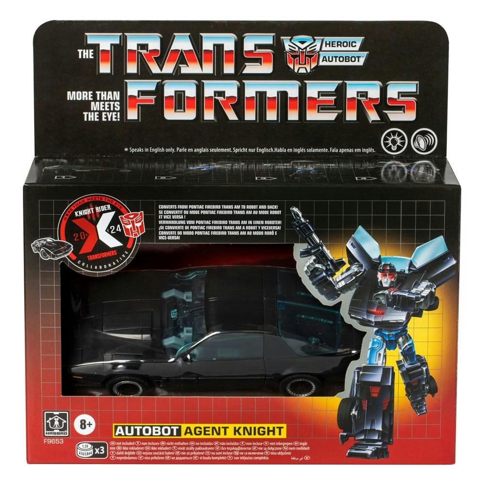 Transformers x Knight Rider Action Figure Autobot Agent Knight 16 cm (med lys og lyd)