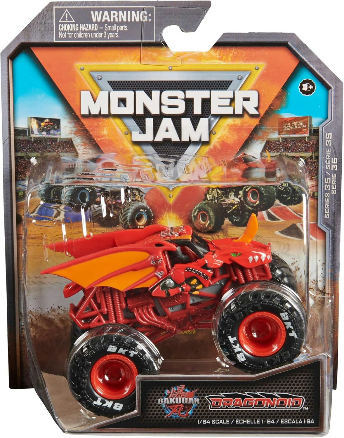 Monster Jam 1:64 Single Pack Bakugan Dragonoid