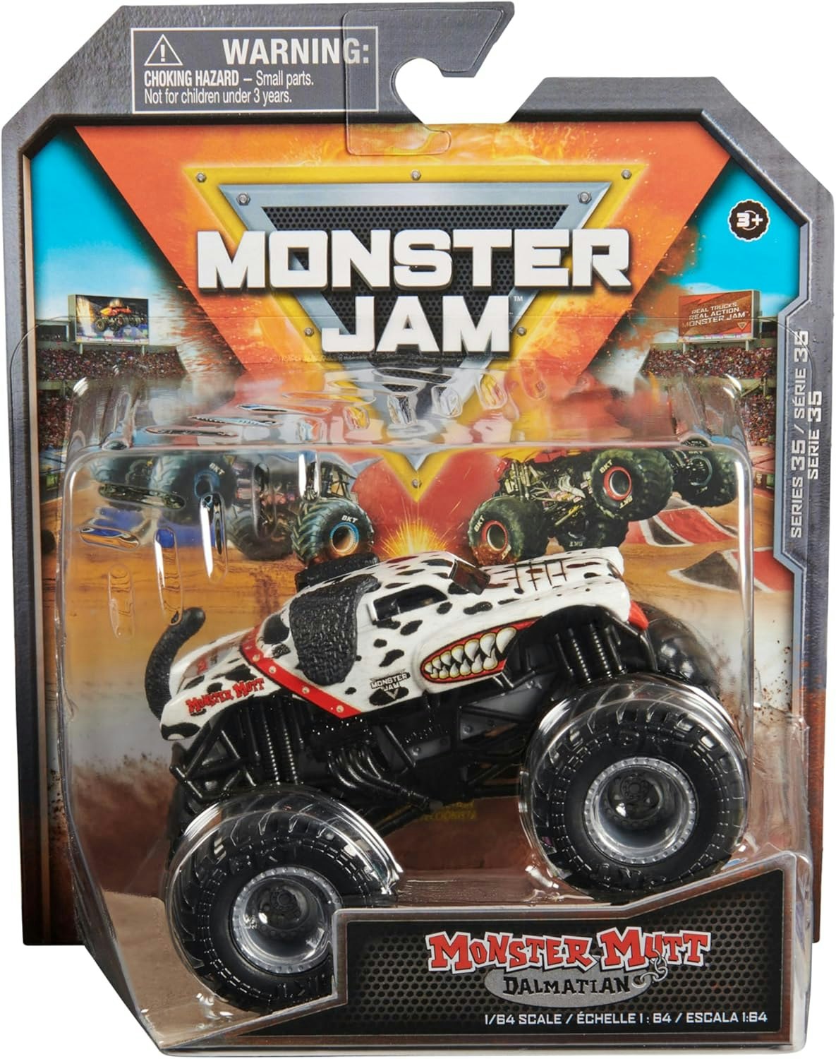 Monster Jam 1:64 Single Pack Monster Mutt Dalmatian