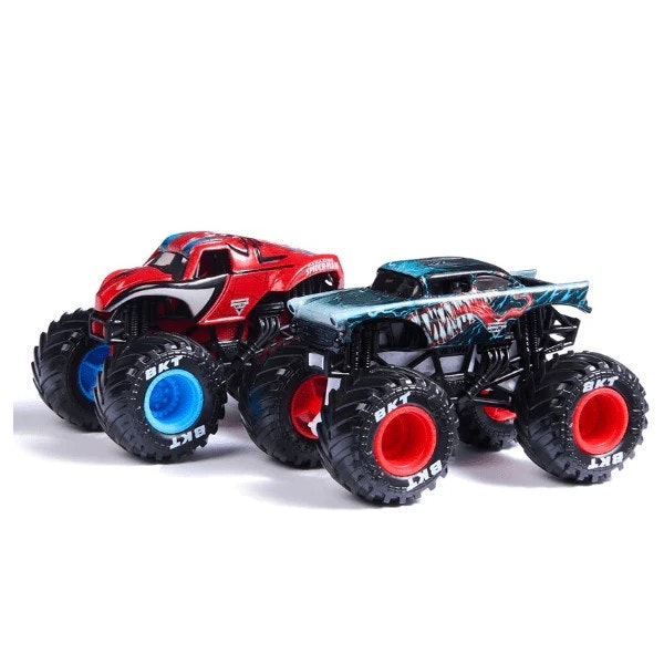 Monster Jam 1:64 Die Cast 2pk Marvel Venom vs Spiderman