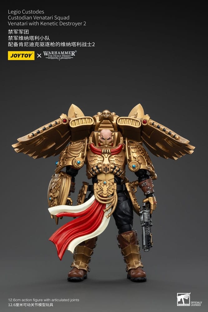 Warhammer The Horus Heresy Action Figure 1/18 Legio Custodes Custodian Venatari Squad Venatari with Kenetic Destroyer 2 13 cm (Totalpris 898,-)