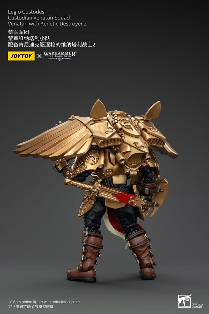 Warhammer The Horus Heresy Action Figure 1/18 Legio Custodes Custodian Venatari Squad Venatari with Kenetic Destroyer 2 13 cm (Totalpris 898,-)