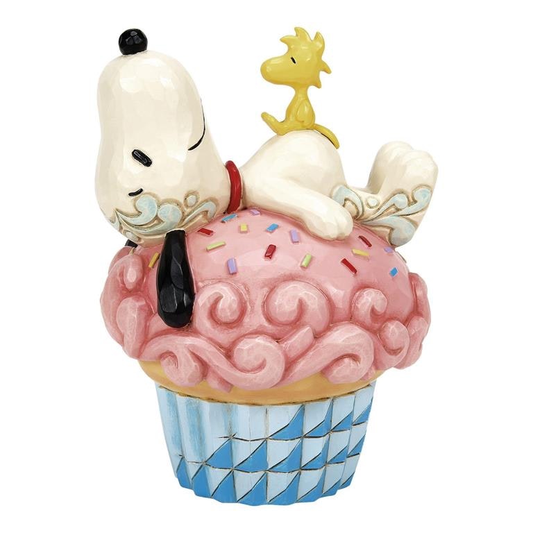 Snoopy Sprinkle Snooze (Snoopy Lying on Cupcake Figurine)