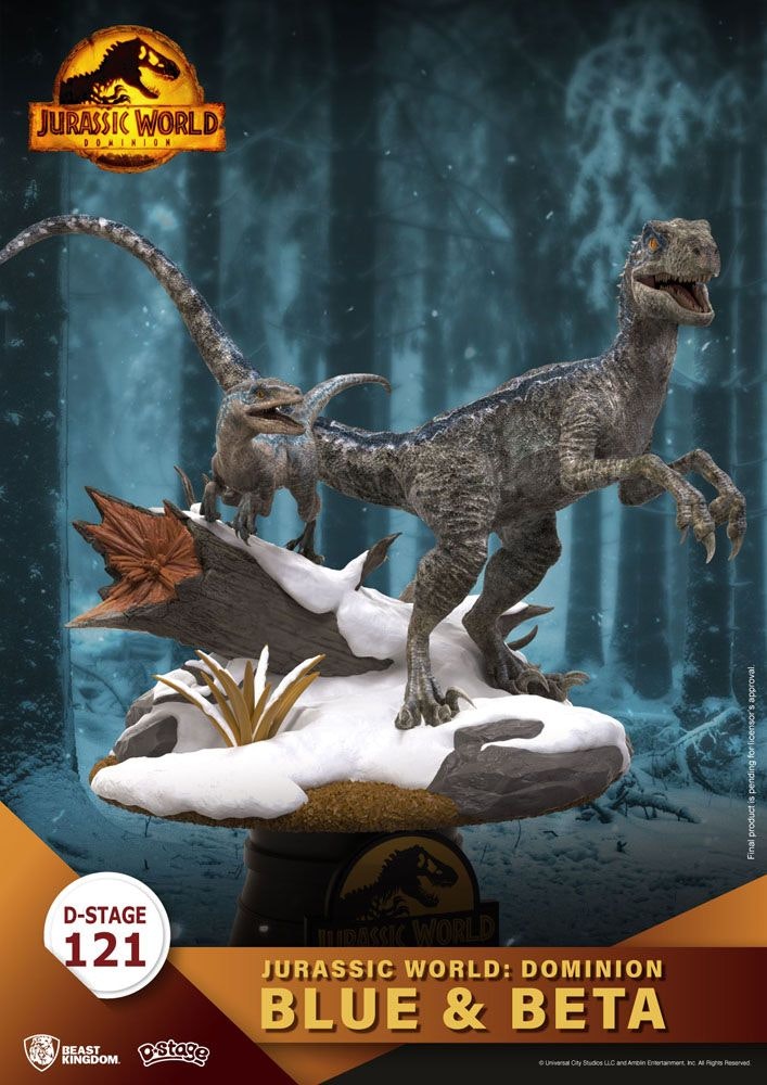 Jurassic World D-Stage PVC Diorama Blue & Beta 13 cm (Totalpris 449,-)