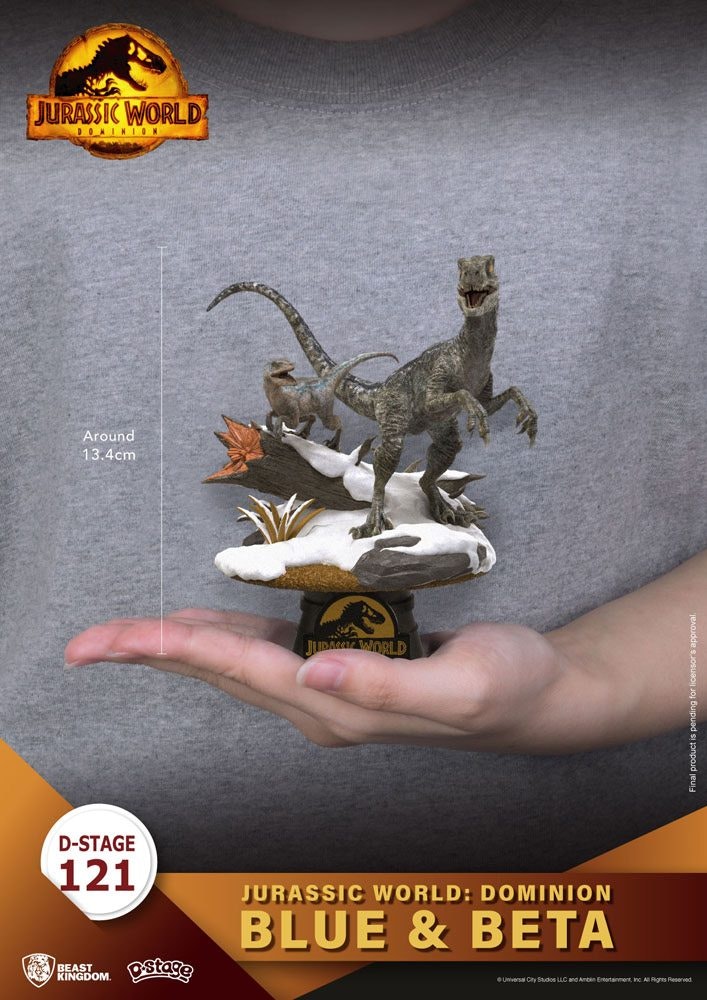 Jurassic World D-Stage PVC Diorama Blue & Beta 13 cm (Totalpris 449,-)