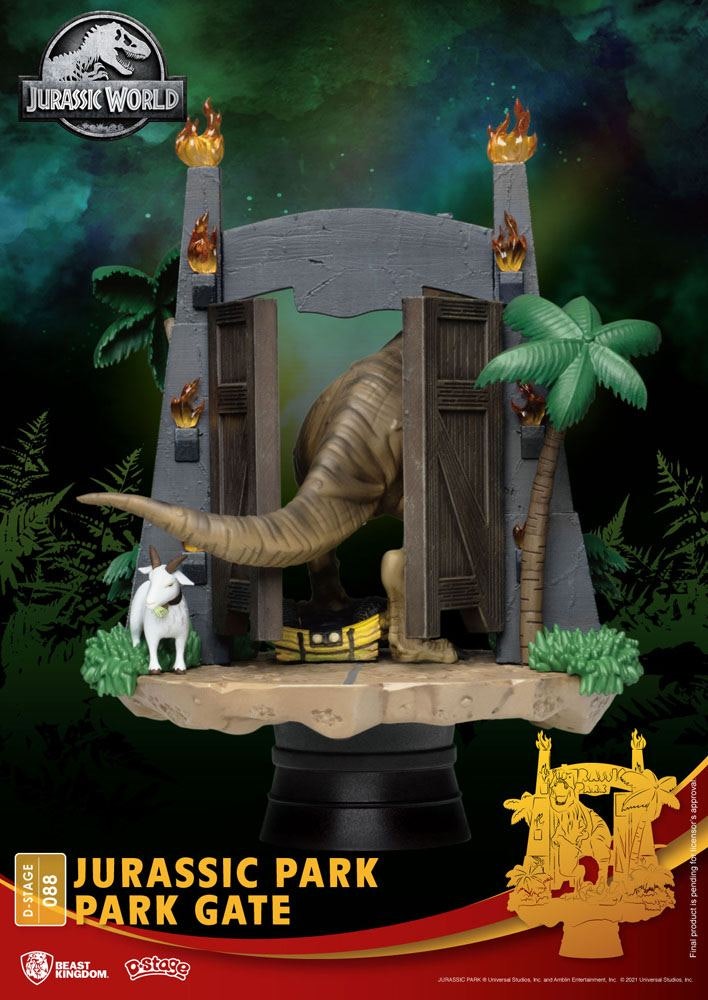 Jurassic World D-Stage PVC Diorama Park Gate 13 cm (Totalpris 449,-)