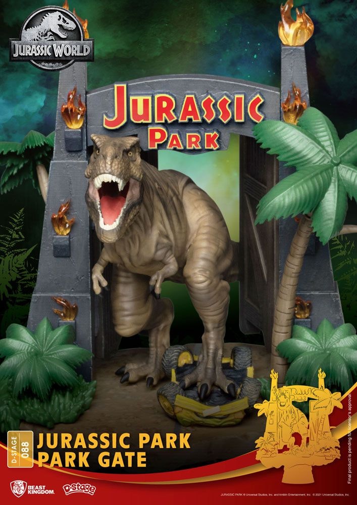 Jurassic World D-Stage PVC Diorama Park Gate 13 cm (Totalpris 449,-)