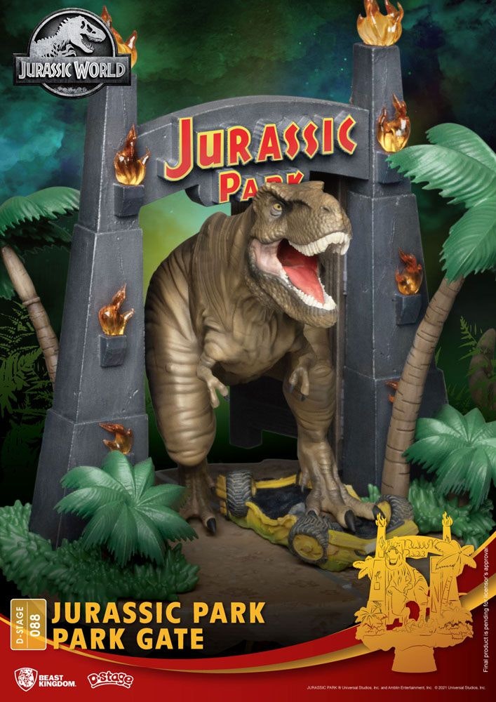 Jurassic World D-Stage PVC Diorama Park Gate 13 cm (Totalpris 449,-)