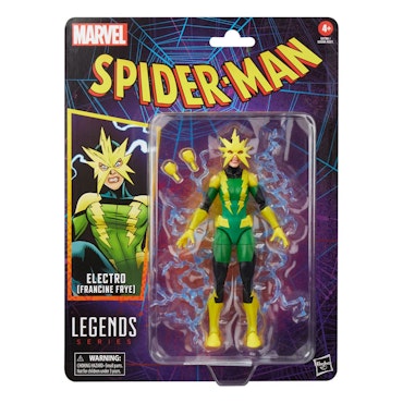 Spider-Man Marvel Legends Retro Action Figure Electro (Francine Frye) (Totalpris 389,-)